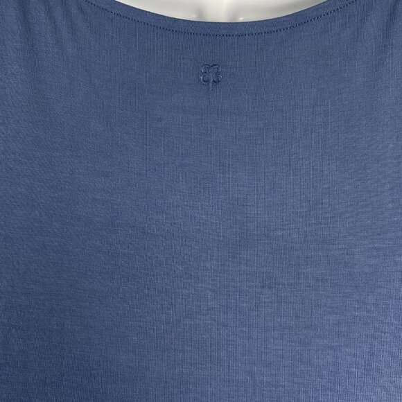 Betabrand Dress Large Blue Long Sleeve Solid Rayon Blend Stretch DR-1324 - Picture 6 of 9